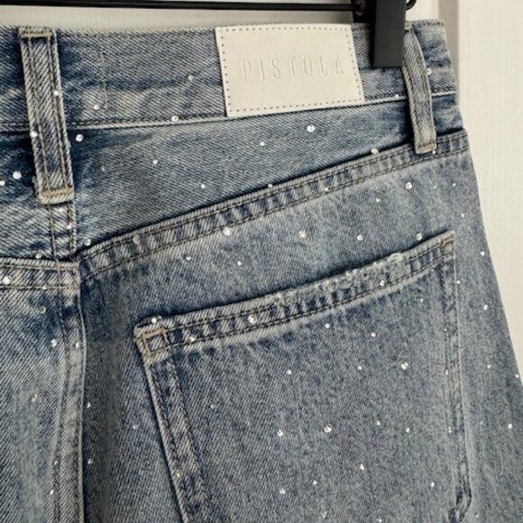 (Pistola) Wes High Rise Barrel Jean in Glitz - Picture 13 of 13